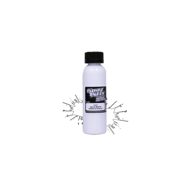 Spaz Stix SZX00200 Solid White Backer Airbrush Paint 2 Oz (00200)
