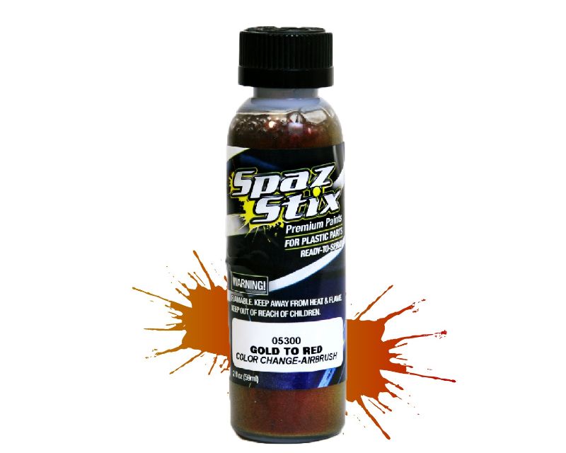 Spaz Stix SZX05300 Color Changing Paint Gold to Red 2 Oz (05300)