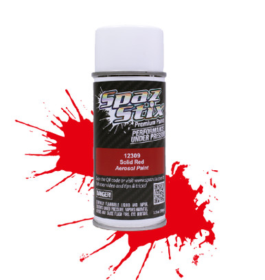 SZX12309 Solid Red Aerosol Paint, 3.5oz Can