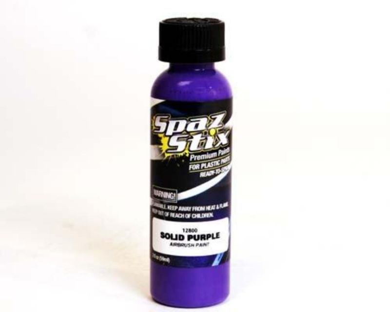 Spaz Stix SZX12800 Solid Purple Airbrush Paint 2 Oz (12800)