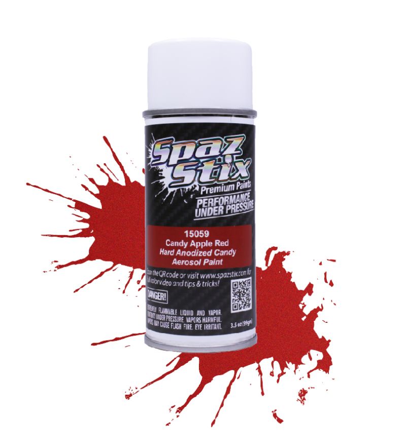 Spaz Stix SZX15059 Candy Apple Red Aerosol Paint 3.5 Oz (15059)