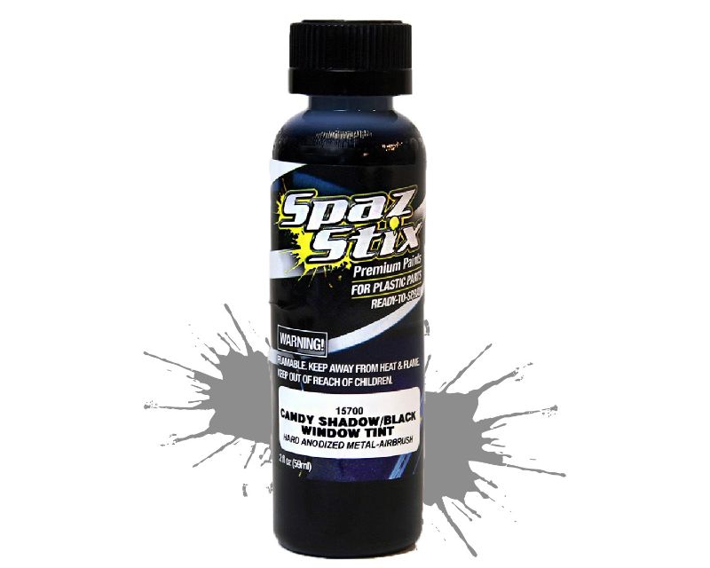 Spaz Stix SZX15700 Candy Black Window Tint Shadow Airbrush Paint 2 Oz (15700)