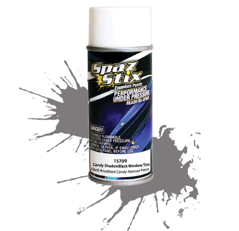 Spaz Stix SZX15709 Candy Black Window Tint Shadow Aerosol Paint 3.5 Oz (15709)