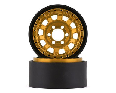Vanquish Products KMC 1.9 KM236 Tank 1.9 Beadlock Crawler Wheels (Gold) (2)VPS07787