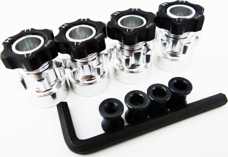 Hot Racing Hex Hub Adapters 12mm to 17mm W/ 10mm Offset (WH17HT01)