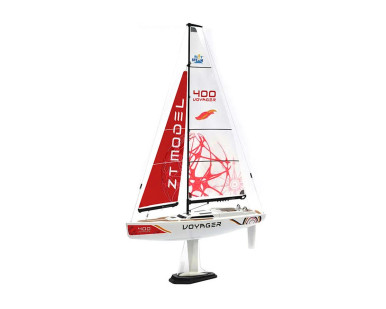 PlaySTEAM Voyager 400 Sailboat w/2.4GHz Transmitter (Red) XP-XB03402A