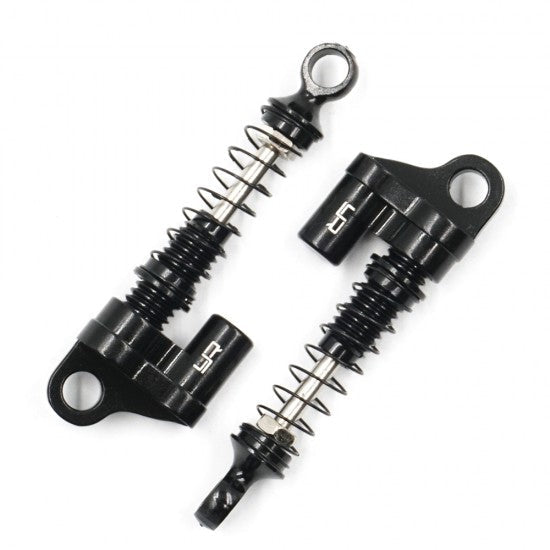 Yeah Racing Aluminum Shock Pair for Axial SCX24 (Black) (AXSC-047BK)