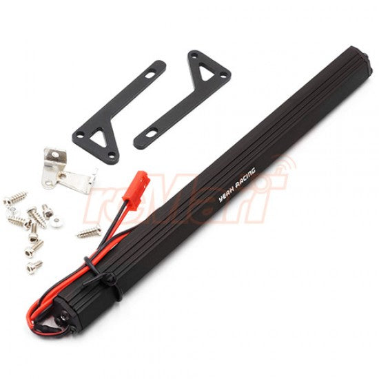 Yeah Racing Aluminum White Super Bright LED Bar Black w/Two Set Mount for 1/10 RC Truck Crawler (YA-0567BK)