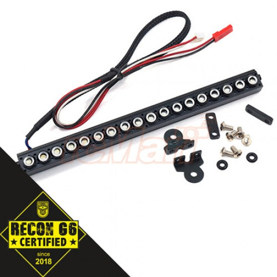 Yeah Racing 1/10 Aluminum White LED Light Bar Black For Crawler 'G6 Certified' (YA-0507BK)